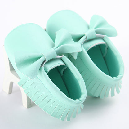 Spring And Autumn New 0-1 Years Old Baby Shoes Tassel Pu Bottom Non-slip Casual Baby Shoes