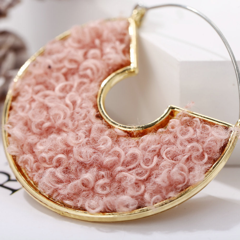 Geometric shell earrings