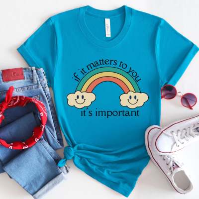 European And American Digital Printing Casual Round Neck T-shirt