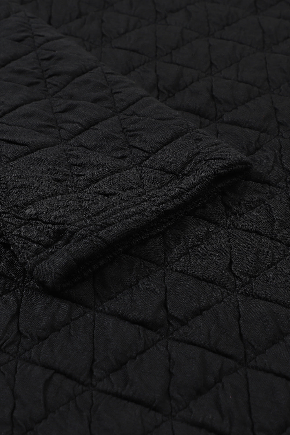 Light Grey Drop Shoulder Quilted Patchwork Kangaroo Pocket Hoodie