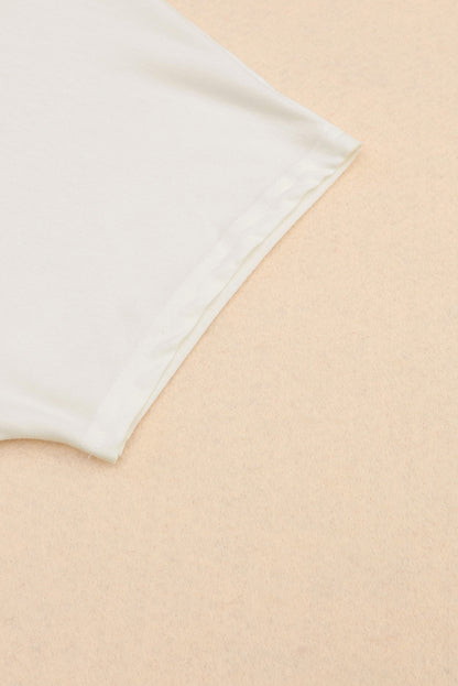 Khaki Side Pockets Short Sleeve Tunic Top