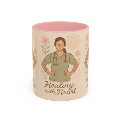 Mug Nursing Healing with Heart 11oz