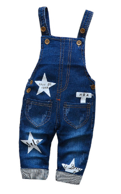 Women's Western style suspenders denim