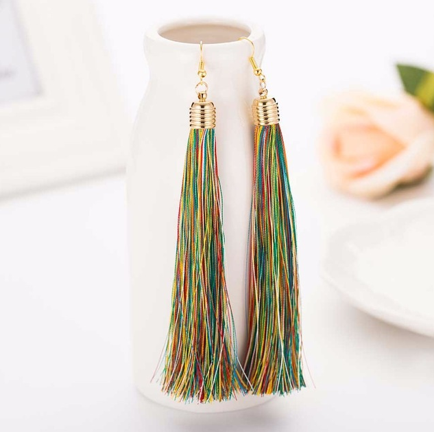 Long tassel earrings