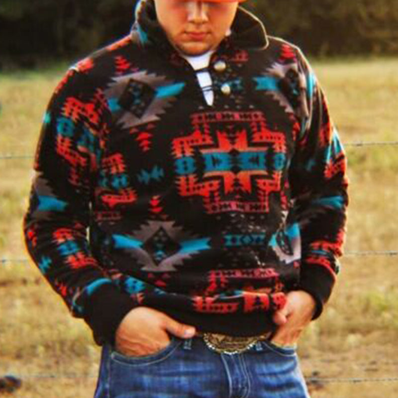 Casual Pullover Stitching Long-Sleeved Sweater