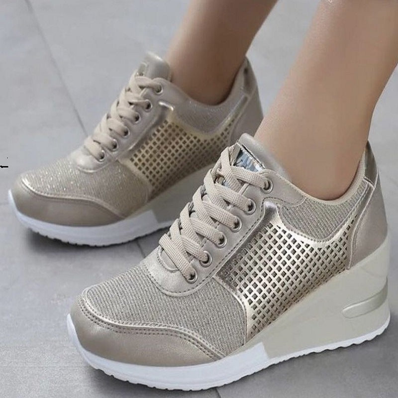 Wild round head breathable single shoes