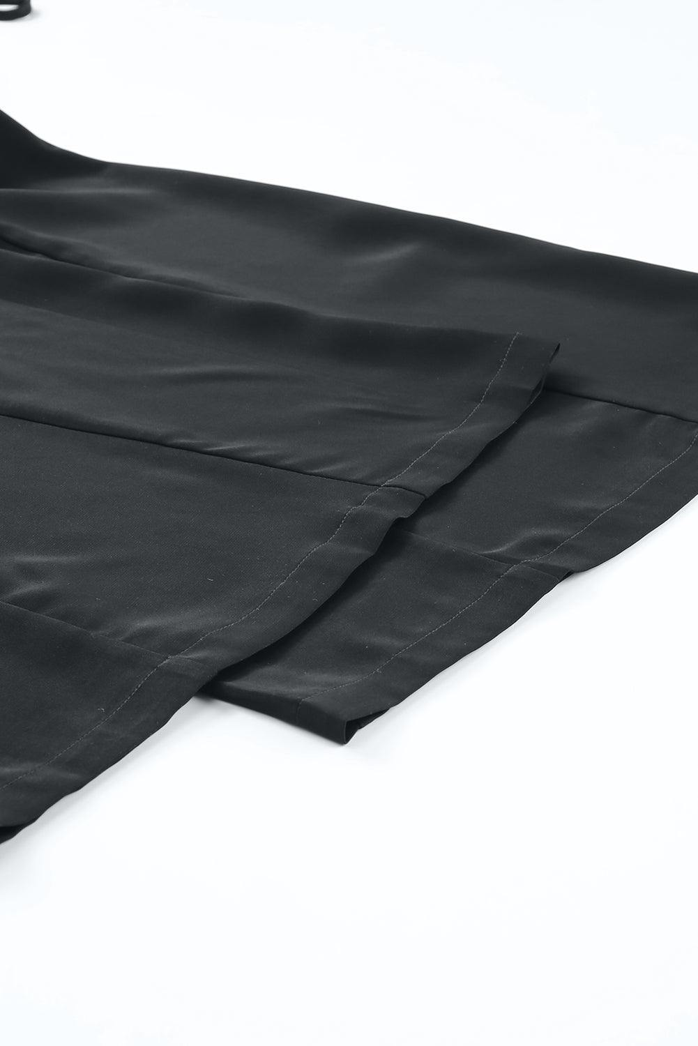 Orange Spaghetti Straps Backless Knot Wide-Leg Jumpsuit