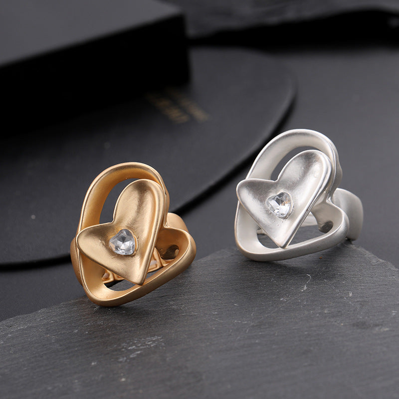 Elastic Metal Ladies Brushed Ring Wholesale