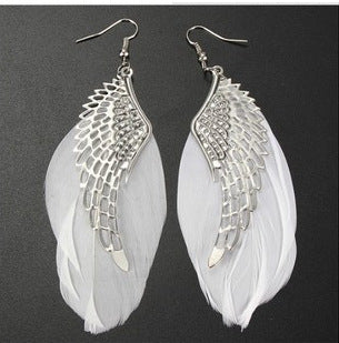 Vintage feather earrings