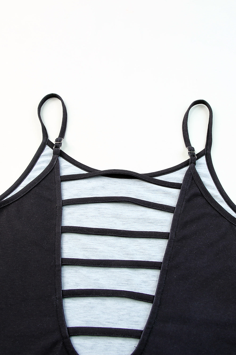 Black Tie-dye Round Neck Short Sleeve Top