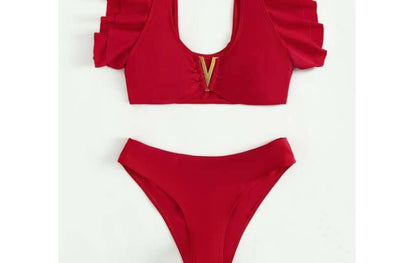 European And American Sweet Split Swimsuit
