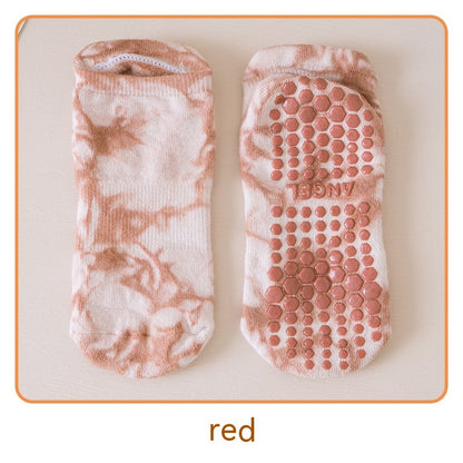 Women Non-slip Sports Socks Terry Invisible