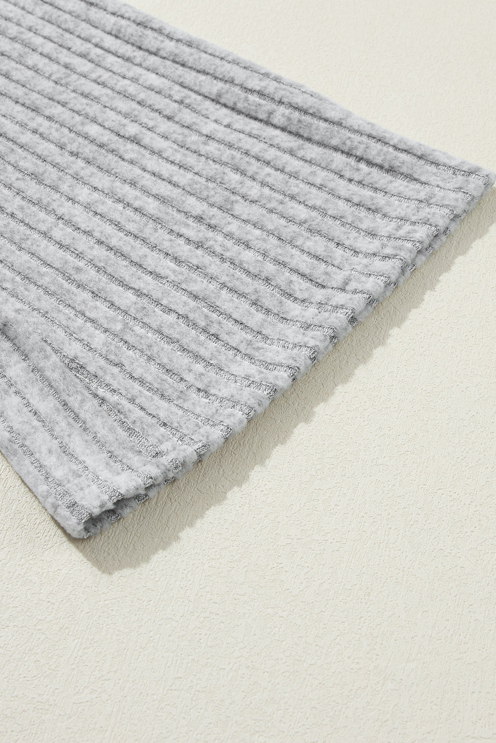 Pink Plain Ribbed Loose Fit Two Piece Lounge Set