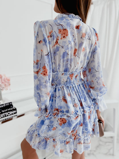 Women's Wear Floral Chiffon Dress Women's Clothing