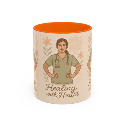 Mug Nursing Healing with Heart 11oz