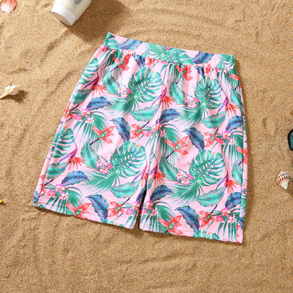 Family Parent-child Bikini Ruffled Swimsuit Suit