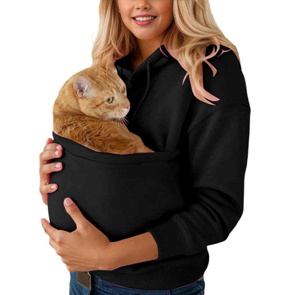 Women's Hooded Pocket Pet Shirt Sweatshirt