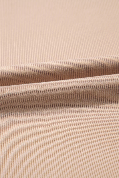 Smoke Gray Floral Lace Patchwork Long Sleeve High Neck Slim Top