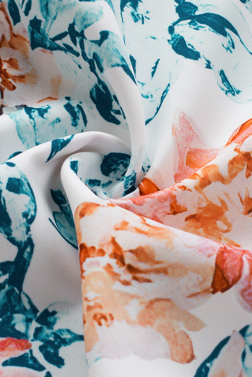 White Plus Size Floral Print Sleeveless Wide Leg Jumpsuit