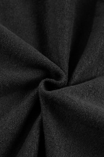 Khaki Printed Plaid Sleeve Patchwork Collared Textured Sweatshirt