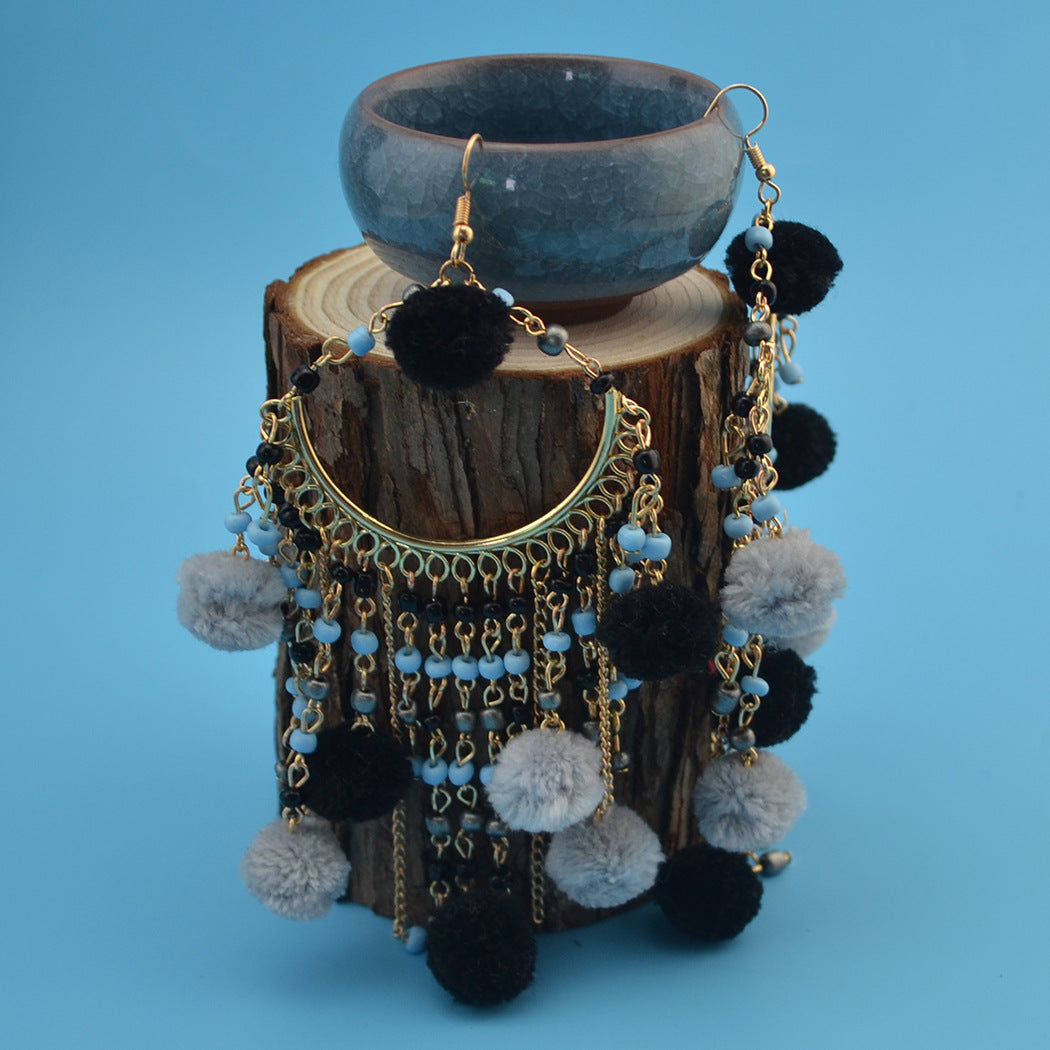 Personality Circle Pendant Earrings Jewelry