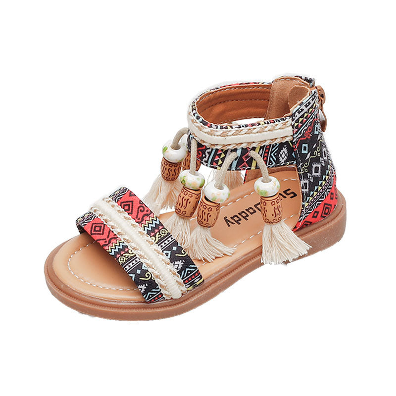 Children's Retro New Seaside Soft Sole Beach Sandals