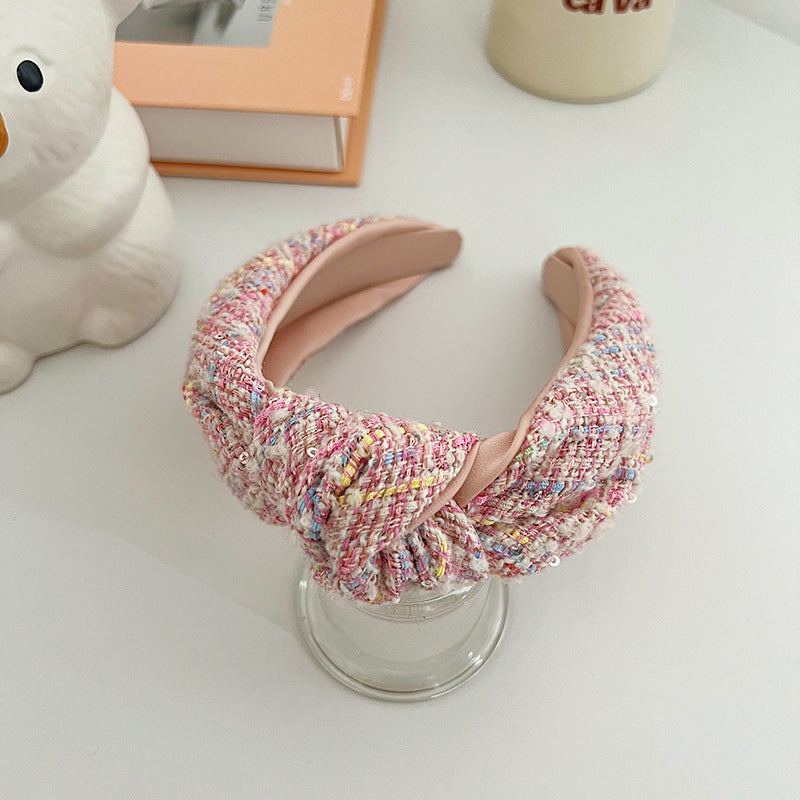 Fashion Retro Type Classic Style Woolen Knotted Headband