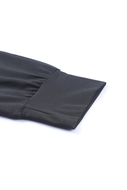 Gray High Waist Pleated Pocket Leggings