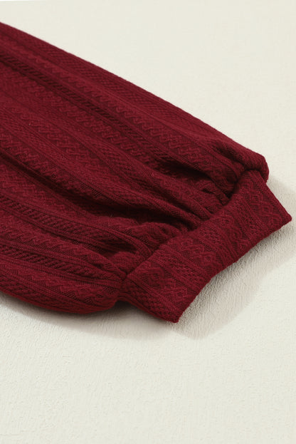 Red Dahlia Merry Christmas Graphic Jacquard Knit Curvy Top