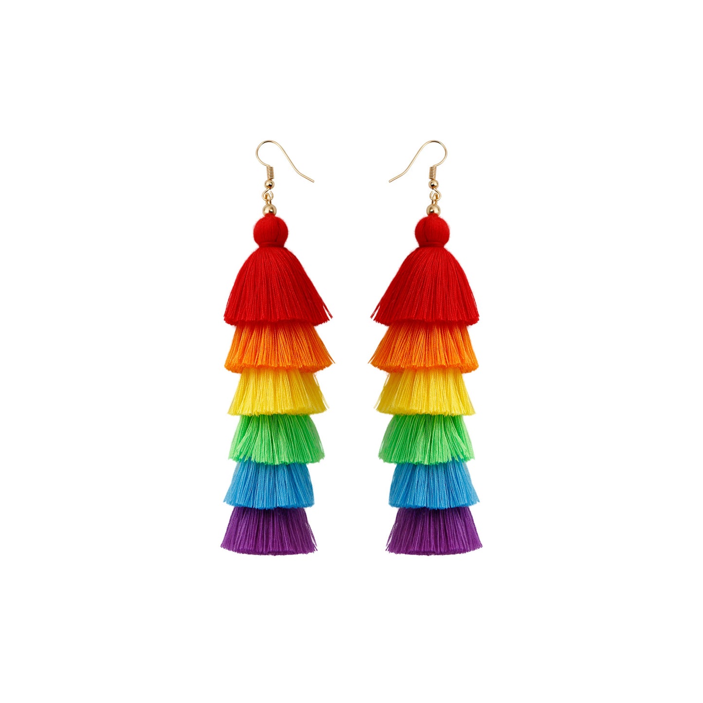Bohemian Vacation Style Tassel Earrings
