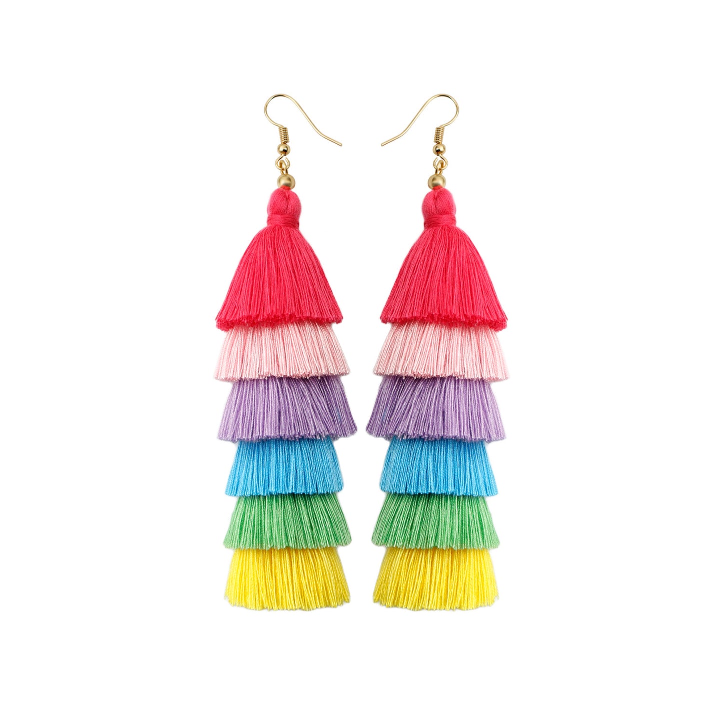 Bohemian Vacation Style Tassel Earrings