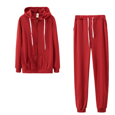Women's Clothing Solid Color Hoodie Suit Sports