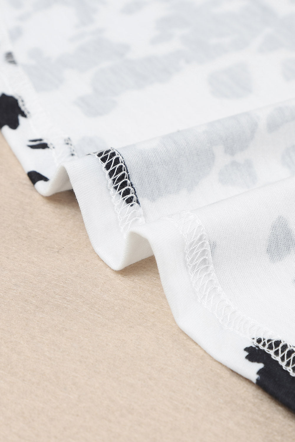 Brown Cow Print Racerback Tank Top