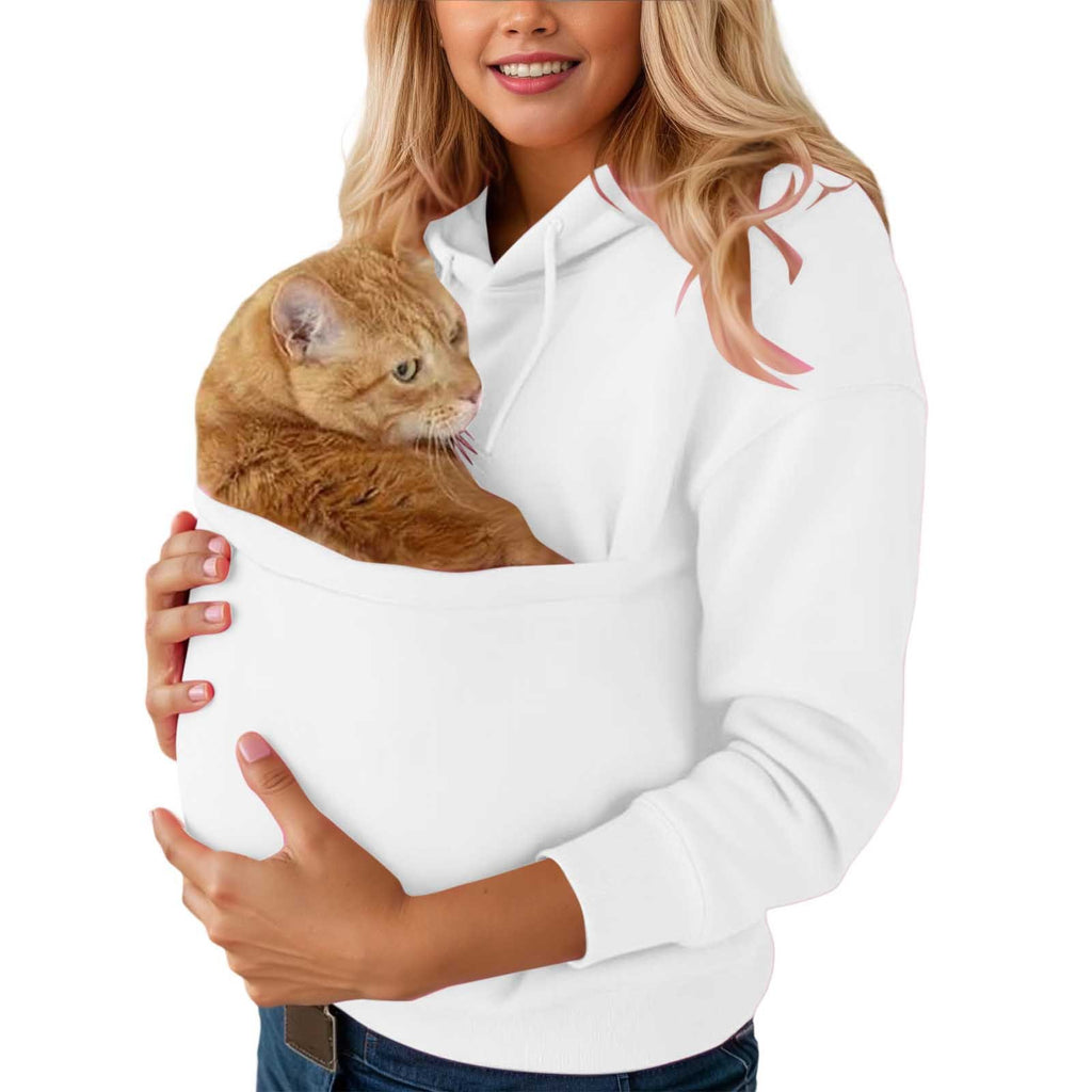 Women's Hooded Pocket Pet Shirt Sweatshirt