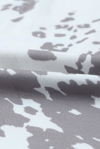 Brown Cow Print Racerback Tank Top