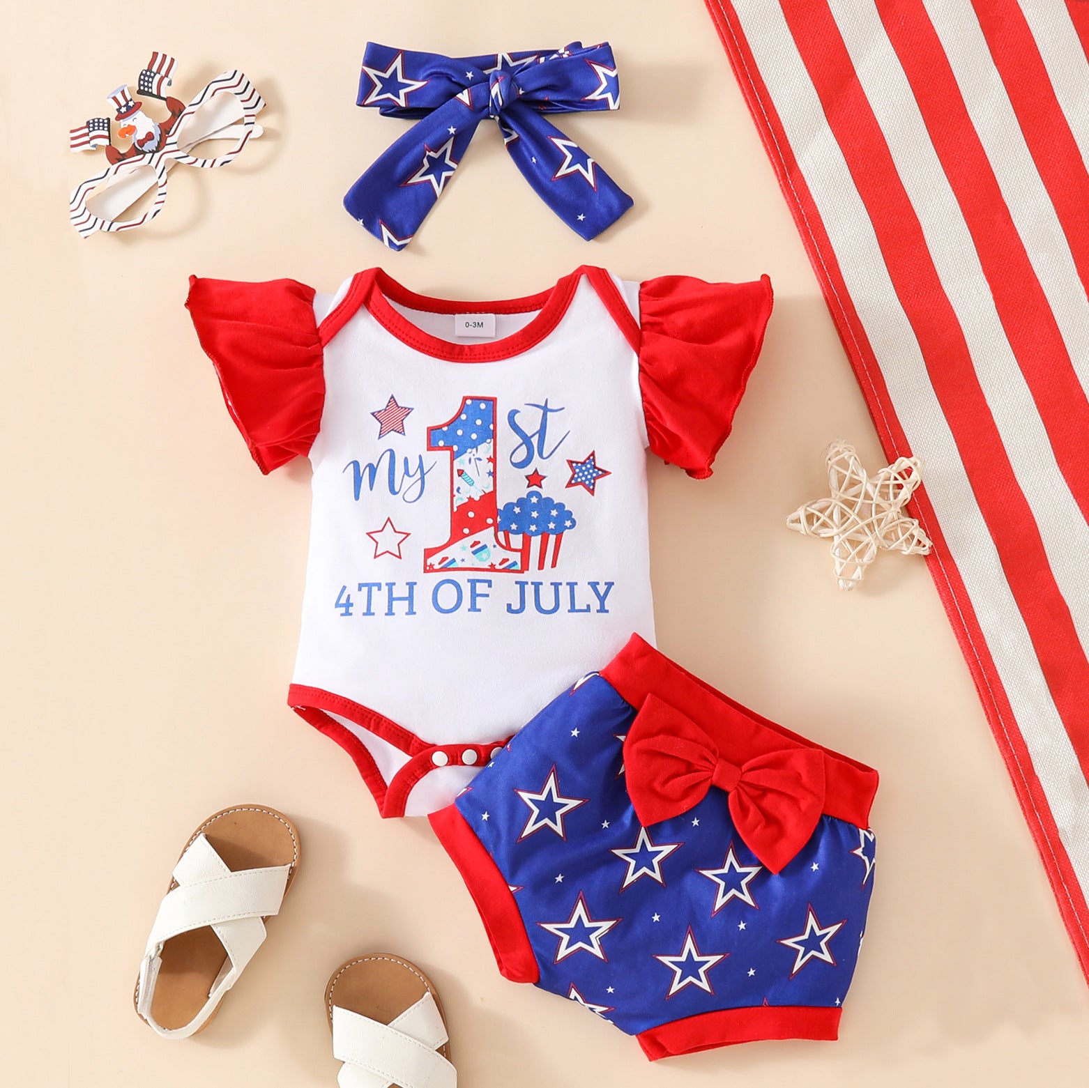 Baby Sleeveless Shorts Suit Summer