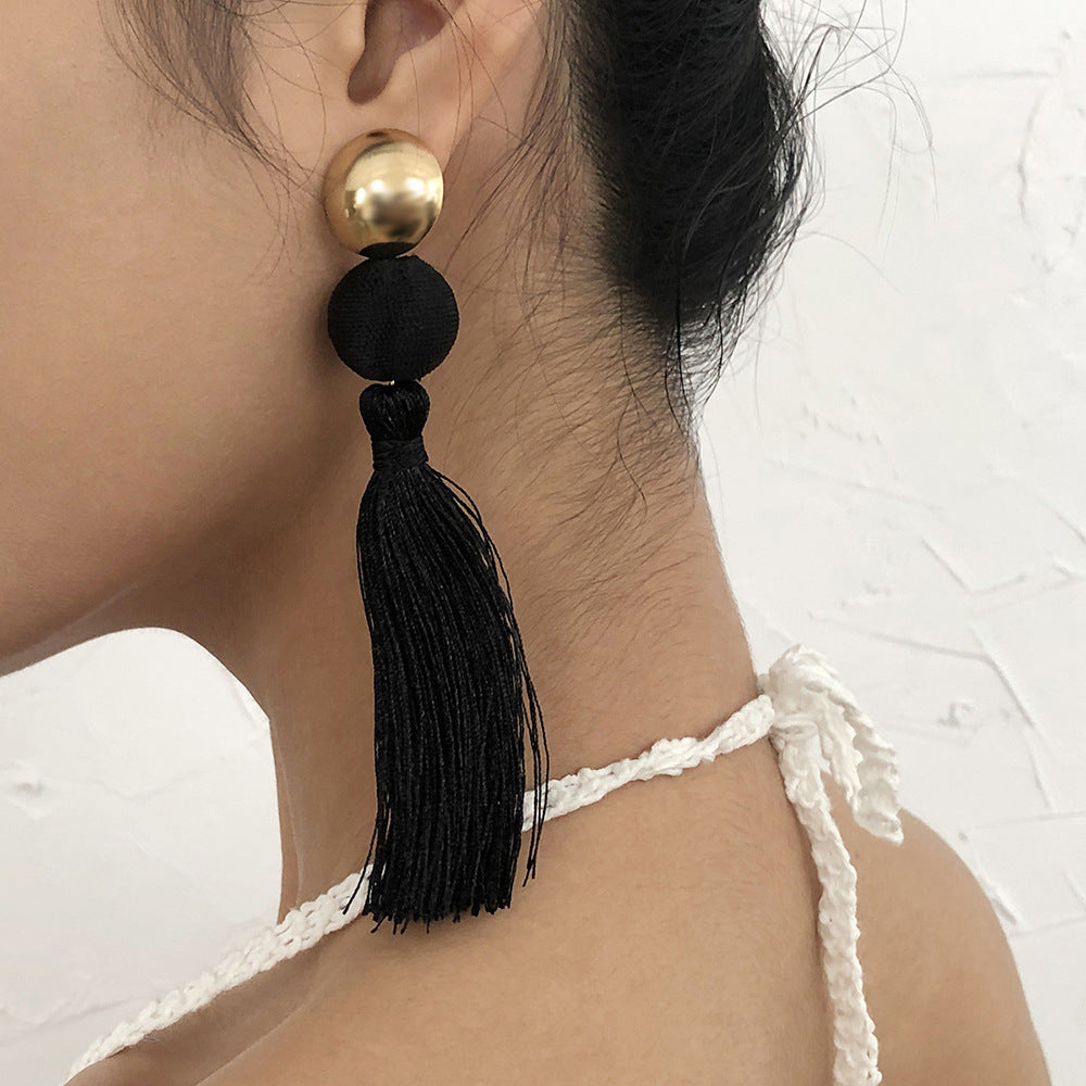 Bohemian Exaggerated Long Earrings, Stylish And Simple Earrings