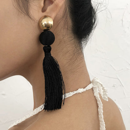 Bohemian Exaggerated Long Earrings, Stylish And Simple Earrings