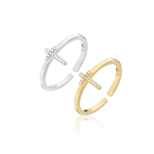 Women's Fashion Cross Adjustable Ring