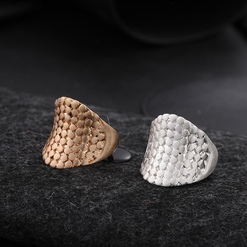 Elastic Metal Ladies Brushed Ring Wholesale