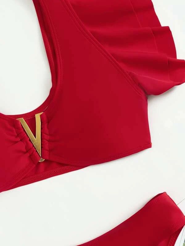 European And American Sweet Split Swimsuit