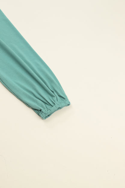 Orange Button Up High Waist Long Sleeve Dress