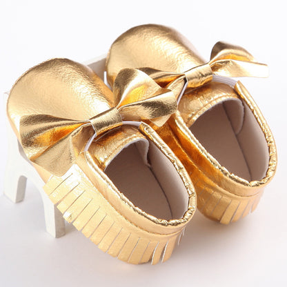 Spring And Autumn New 0-1 Years Old Baby Shoes Tassel Pu Bottom Non-slip Casual Baby Shoes