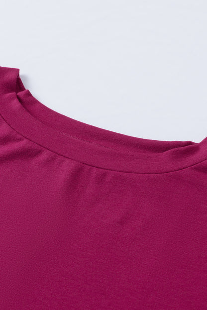 Khaki Side Pockets Short Sleeve Tunic Top