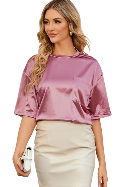 Green Chest Pocket Loose Fit T Shirt