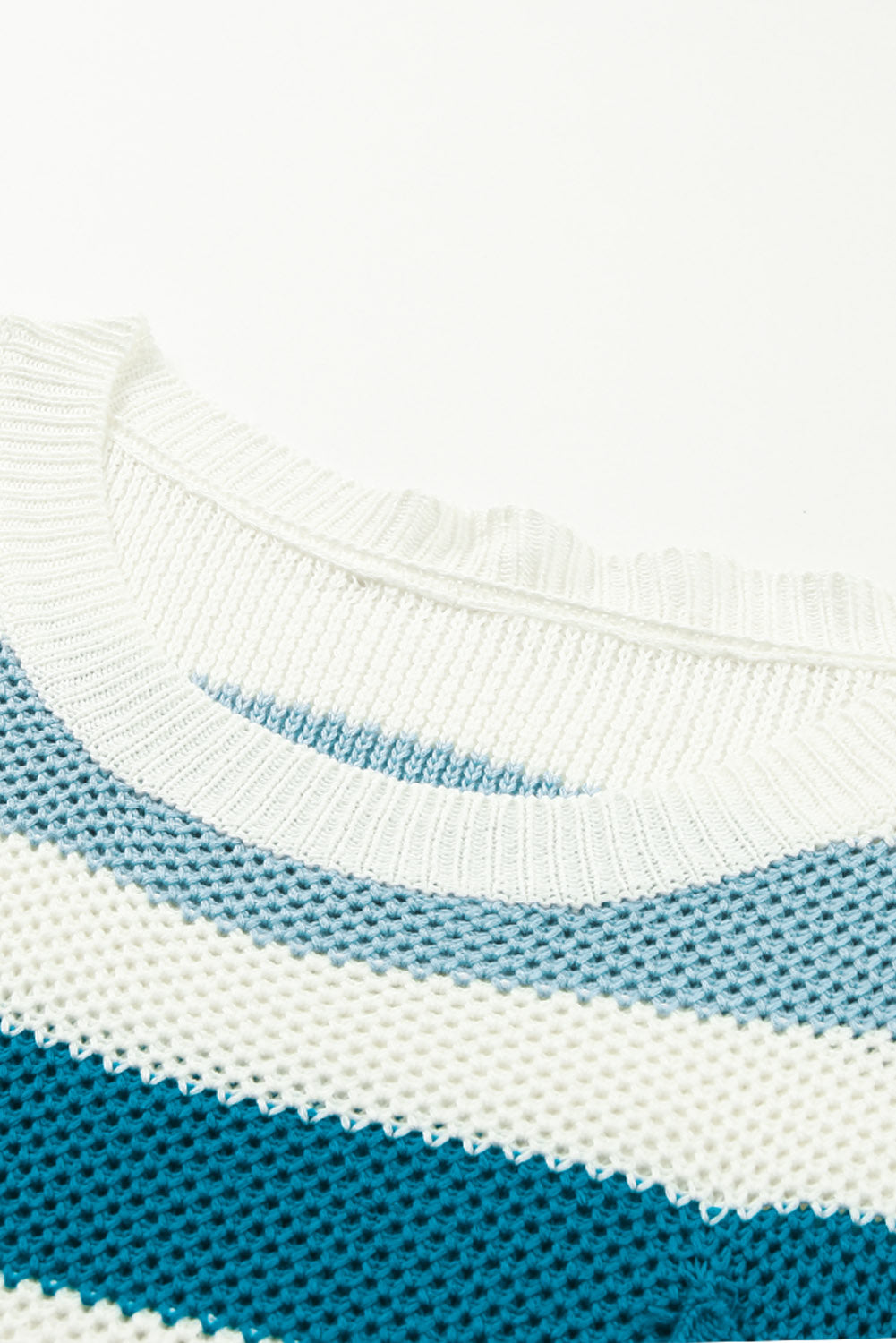 Multicolor Striped Oversized Sweater