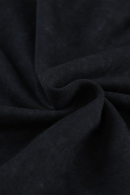 Black GAME DAY Graphic Oversized Sweatshirt