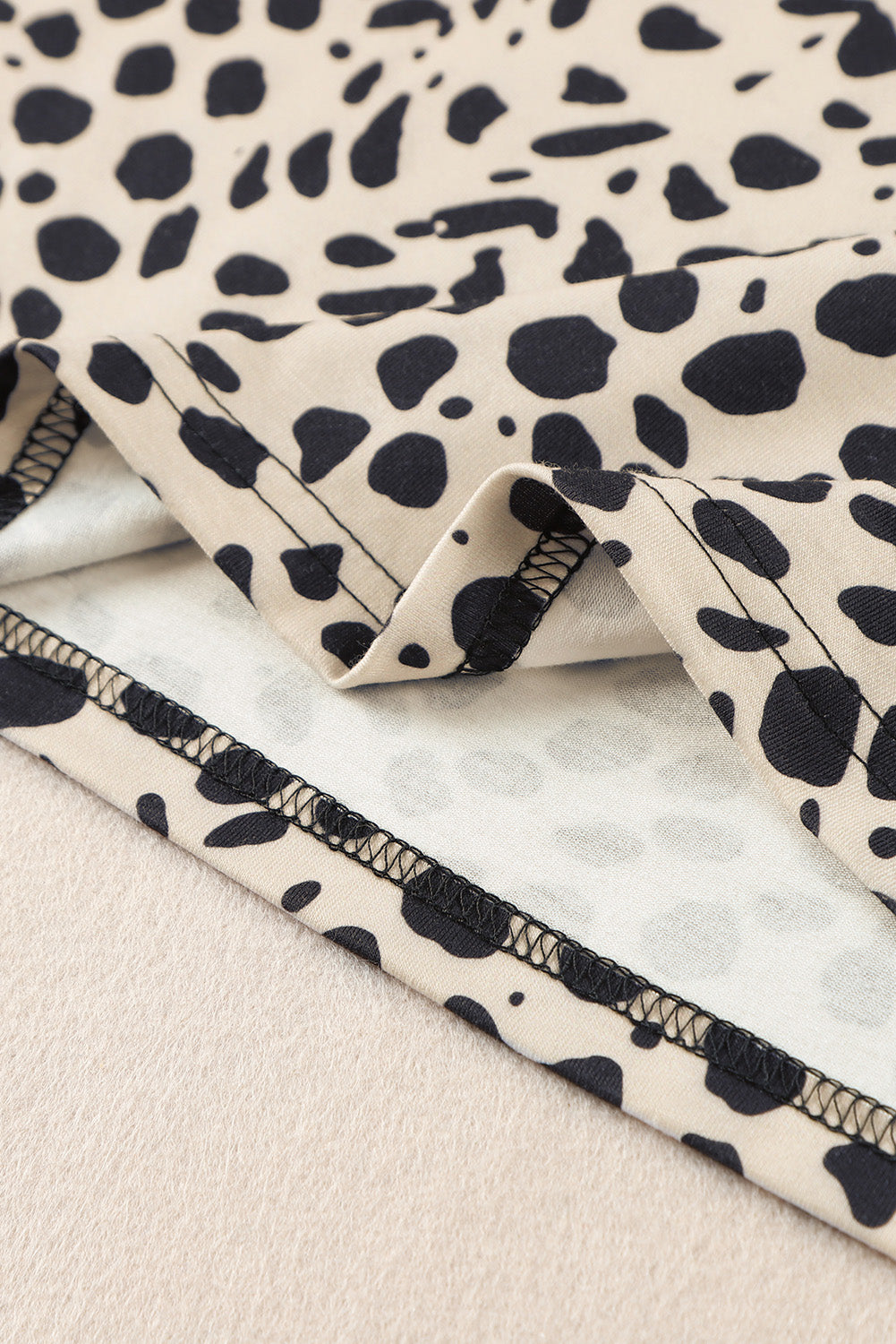 Black Ombre Leopard Print T-shirt