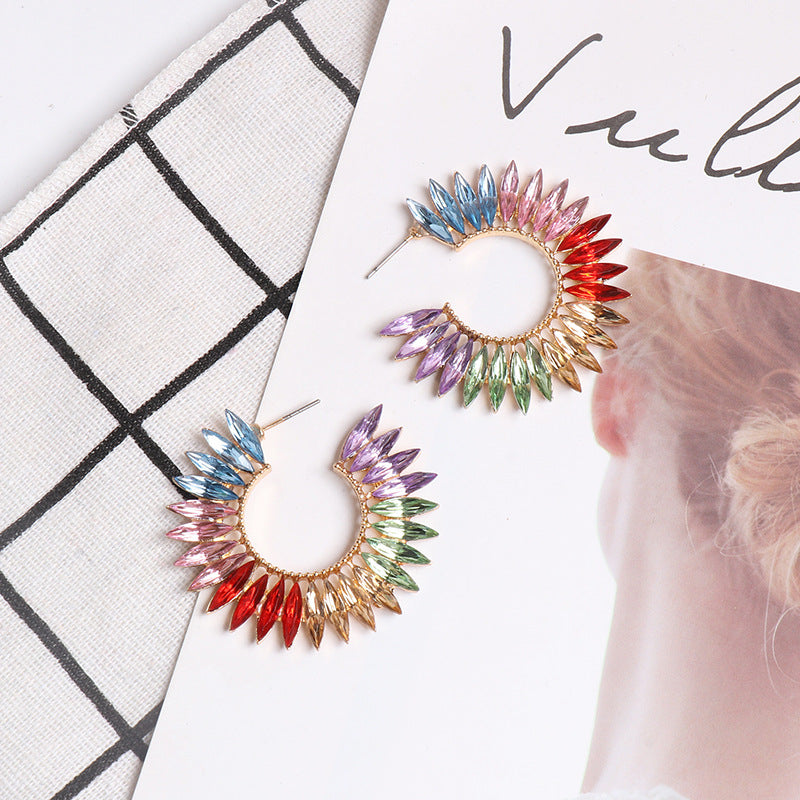Women's SUNFLOWER Retro Female Earrings