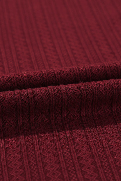 Red Dahlia Merry Christmas Graphic Jacquard Knit Curvy Top